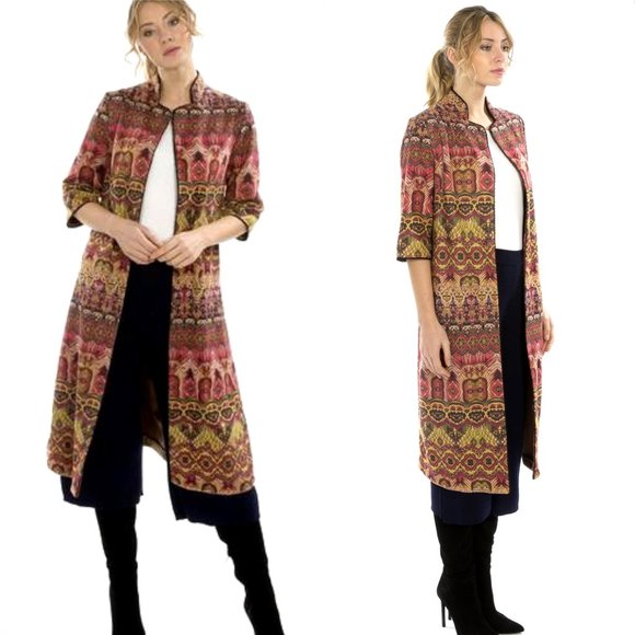 Classy Boho Suede Blazer Jacket - Picture 1 of 2